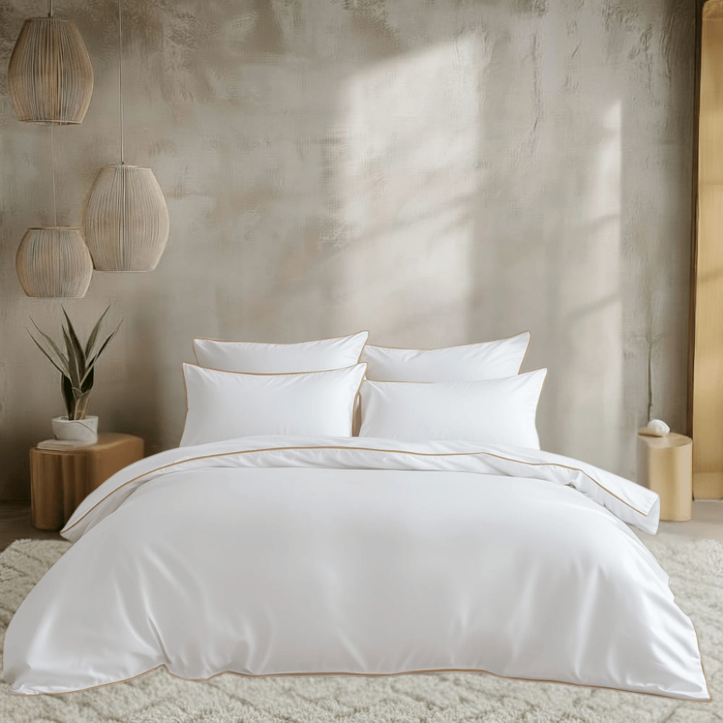 Egyptian Cotton – Pure Piping – Zen Classic Staple Taupe