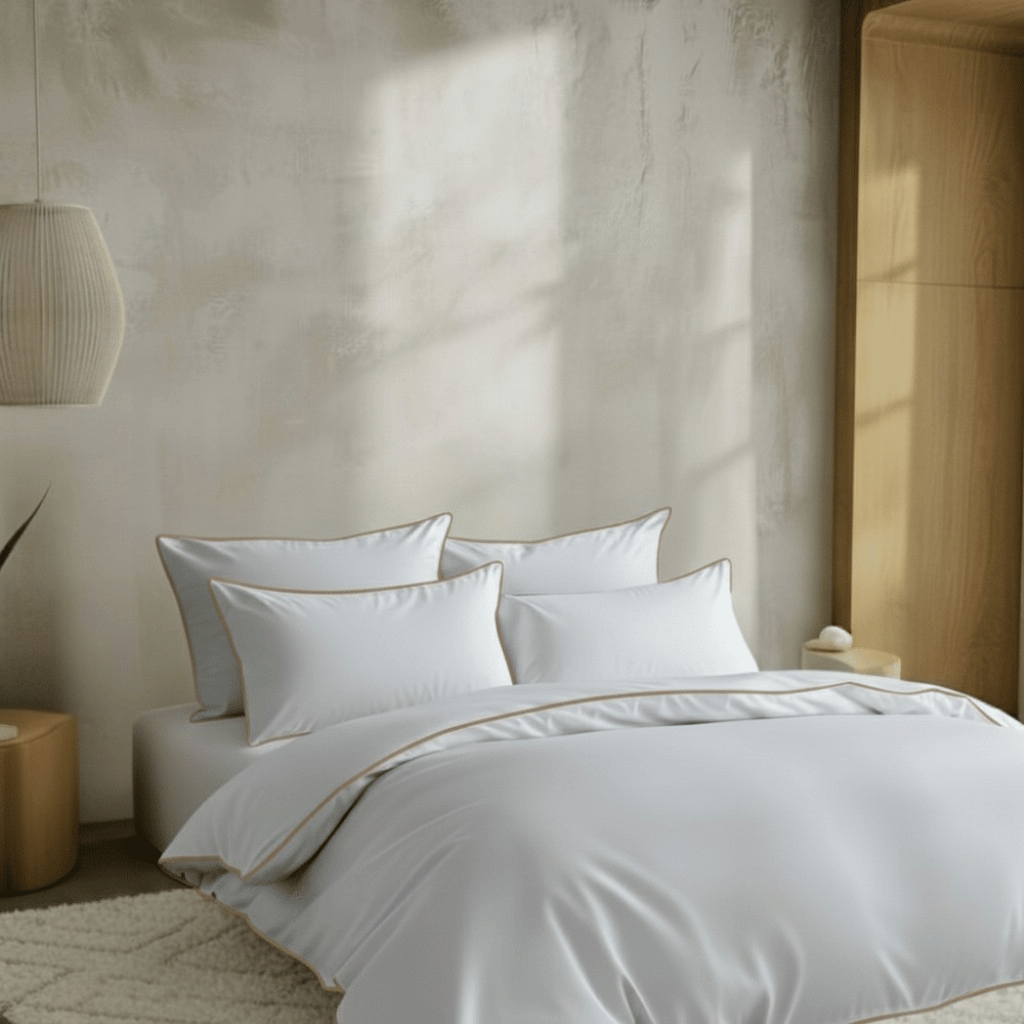 Egyptian Cotton – Pure Piping – Zen Classic Staple Taupe