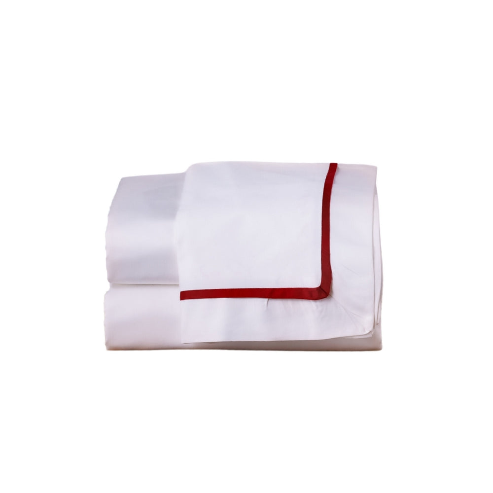 Egyptian Cotton – Flat Piping – Zens Fine Red