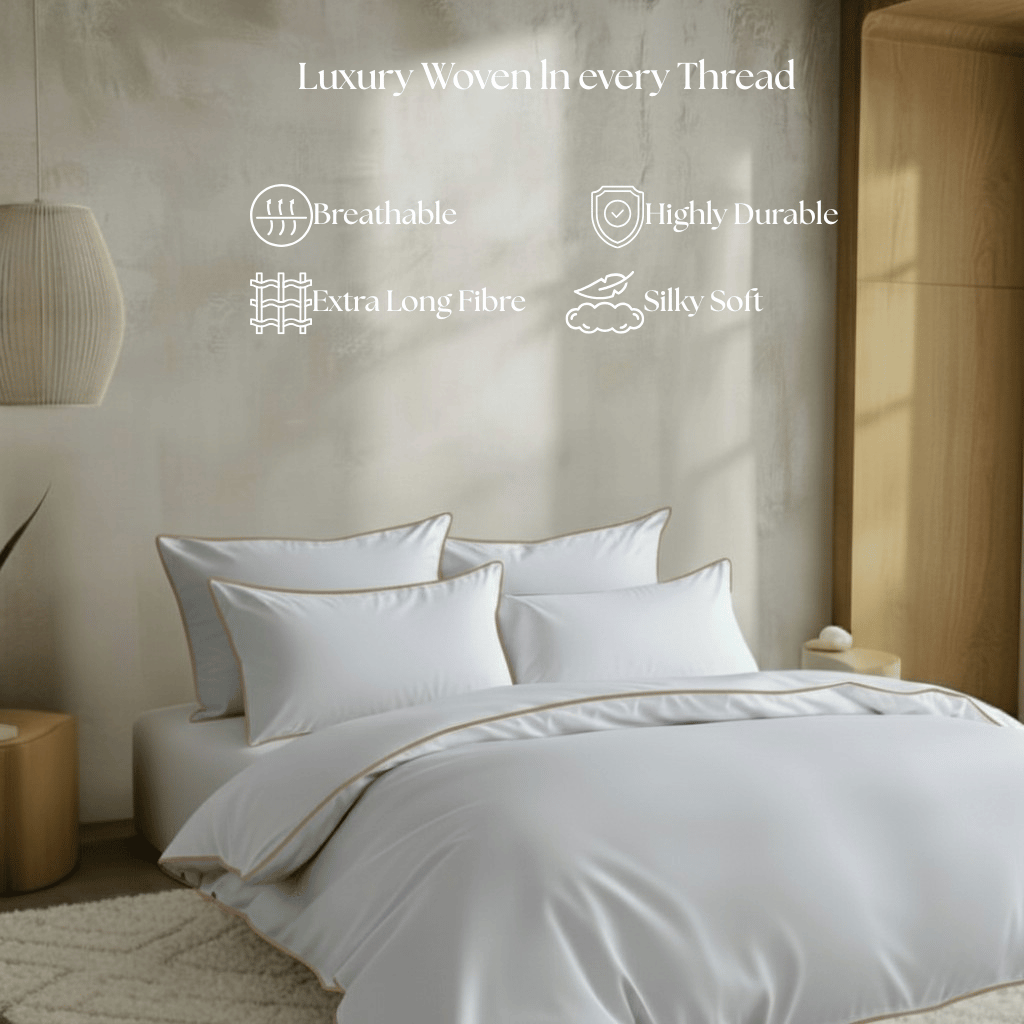 Egyptian Cotton – Pure Piping – Zen Classic Staple Taupe