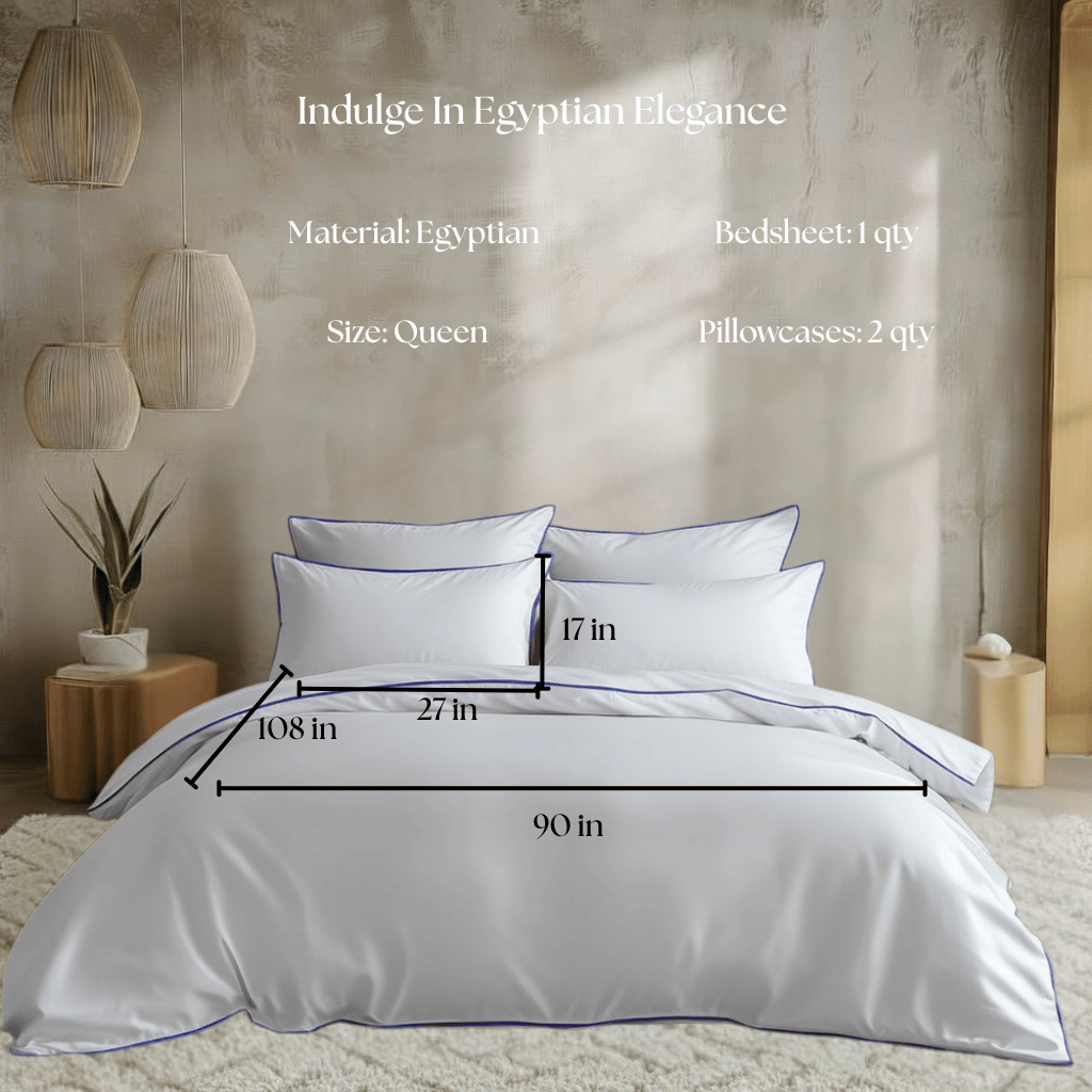 Egyptian Cotton – Pure Piping – Zen Staple Blue